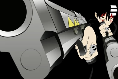 Wallpapers Boy Black And White Soul Eater Anime Dark Eyes Gun Hair ...
