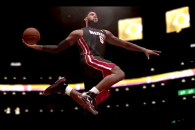 LeBron James Dunking, NBA 2K14   1440x900   Wallpapers