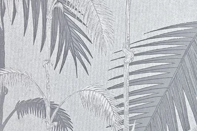 Palm Jungle Wallpapers Contemporary Illustrated Palm Tree Design ...