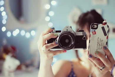 Photographer, Camera, Classic, Pentax, Iphone, Letter, Hi tech, Bokeh