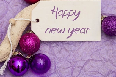 Purple Christmas Ball Wallpapers