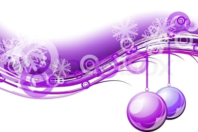 Purple Christmas Backgrounds With Balls