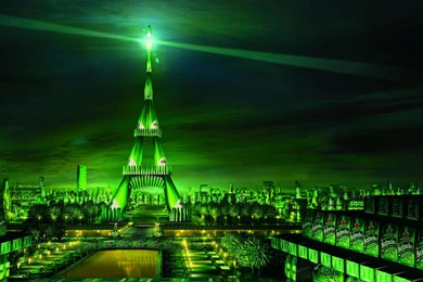 Eiffel Tower Made From Heineken Bottles Of Beer