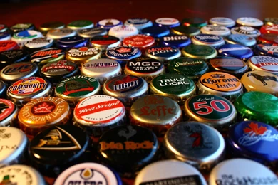 52 Beer Bottle Caps HD Wallpapers