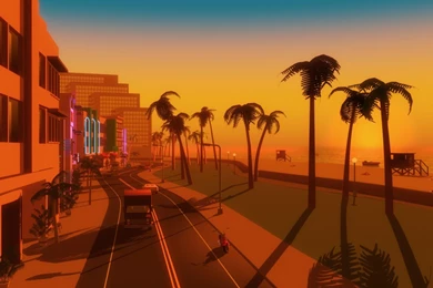 Video Games Palm Trees Gta Vice City Beach Wallpapers