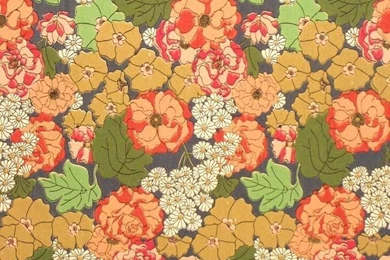 Retro Floral Wallpapers Painterly Effect