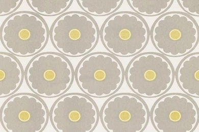Flower Power Light Grey Retro Floral Wallpaper, Swatch ...