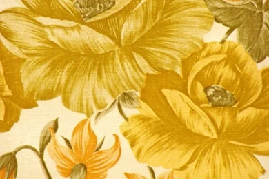 Retro Floral Wallpapers With Large Flower Pattern