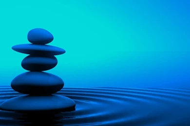 Serenity Zen Water Stones Wallpapers