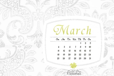March Desktop Calendar — Crafthubs