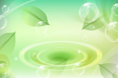 Green Leaves And The Bubble Background Images  free Pictures