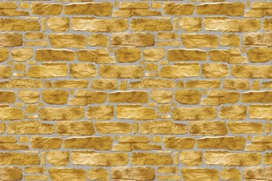 Golden Brown Stone Brick Self Adhesive Wallpapers   Wallstickery.com