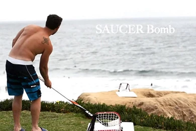 The Original Hockey Sauce Kit   Hockey Saucer Pass Game   YouTube