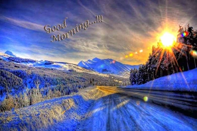 Good Morning Wishes With Blue Backgrounds Hd Images