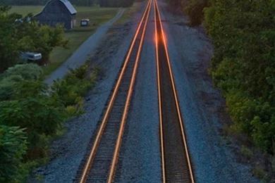 Sunset Railway Galaxy S5 Wallpapers.jpg