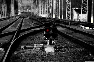 Rail Tracks HD Desktop Wallpapers : Widescreen : High Definition ...