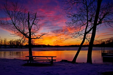 Winter Sunset Wallpapers   Wallpapers Cave