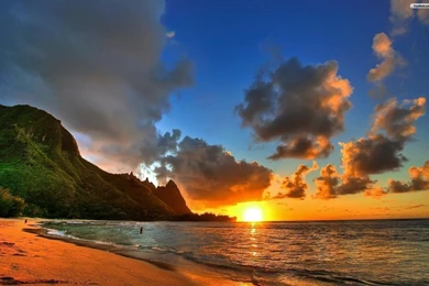 YouWall   Summer Sunset At Sea Wallpapers   Wallpaper,wallpapers ...