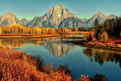 1680x1050 Autumn Mountain River Wallpapers