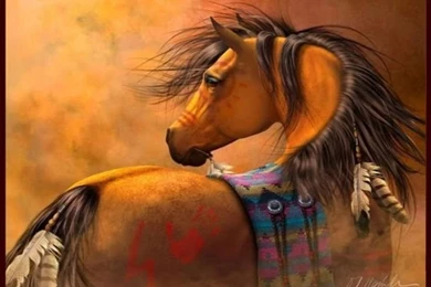Native American Horse Painting, American, Art, Horse, Native ...