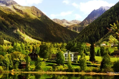 3D Landscape: The Village Of My Dreams, Desktop Wallpapers Nr ...