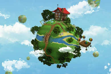 Creative Design Of The Global Village Wallpaper,Creative HD ...