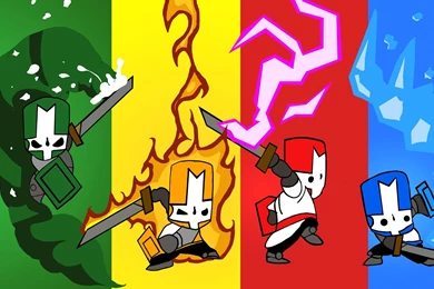 Download Wallpapers 1920x1080 Castle Crashers, Characters, Arm ...