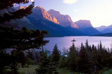 Saint Mary Lake Glacier National Park Montana