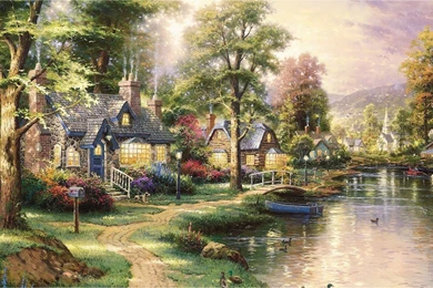 Painting Landscape Pictures Wallpapers 3 － Paintings Wallpapers ...