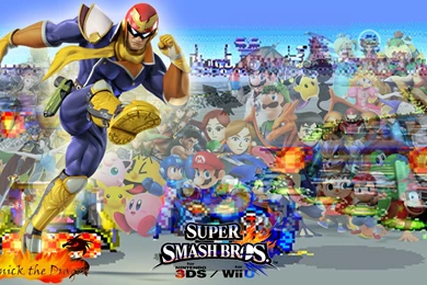 SSB4 Wallpapers Captain Falcon By Mazznick On DeviantArt