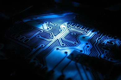 Blue Circuit Board Wallpapers