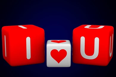I Love You Written Dice New Love Wallpapers