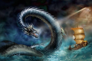 SEA MONSTER WALLPAPER (