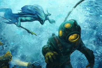 Fantasy Original Art Artistic Artwork Sea Ocean Creature Monster F ...