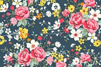 Fl Wallpapers Pattern Vintage