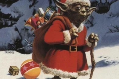 Santa Yoda Christmas Desktop Image Hd Wallpapers (