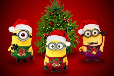 Santa Minions Wallpapers (DESKTOP BACKGROUNDS)