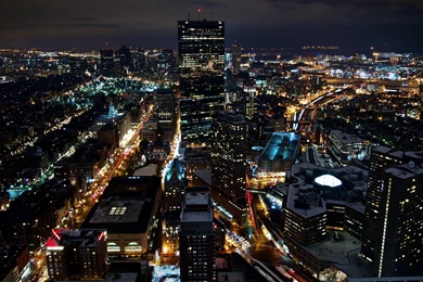 Wallpapers Skyline G Tr Boston Massachusetts Night 2560x1600 ...