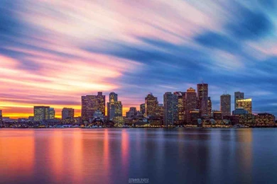 Boston Skyline Wallpapers Sunset   Infotravel.club