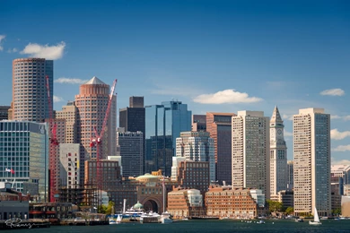 Architecture Bridges Boston BosWash Cities City Night Skyline USA ...