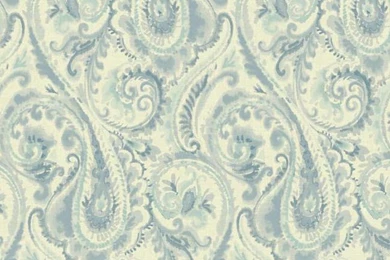 Lyrical Paisley Wallpapers In Blue And White Design By Candice ...