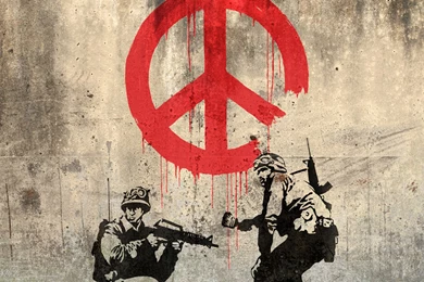 Banksy Peace Art