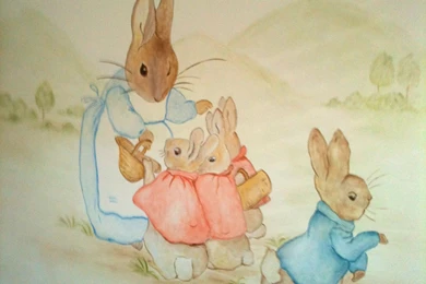 Peter Rabbit Nursery Mural