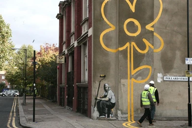 Banksy Street Art Wallpapers   (