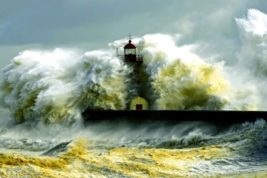 Waves Crashing Lighthouse, Surf, Shore, 1920x1080 HD Wallpapers And ...