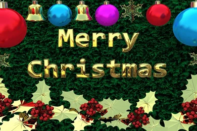 Merry Christmas 3D Wallpapers For Desktop Backgrounds Wallpapers ...