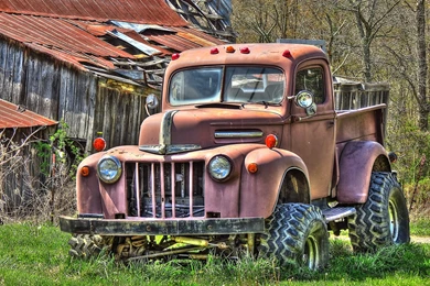 Rusty Old Truck 1940's Ford Truck Wallpapers