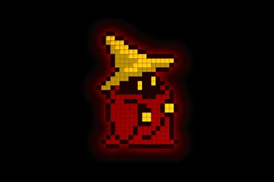 Final Fantasy, Simple Background, Black Mage, Pixel, 8 bit ...