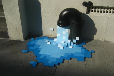 Wallpaper, Games, Original, Water, Pixel (