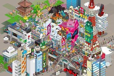 Wallpapers Pixel Art Only Hd Tokyo 1920x1200